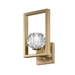 Westinghouse 1 Light LED Wall Fixture Brushed Brass Finish Crystal Glass (6131000)