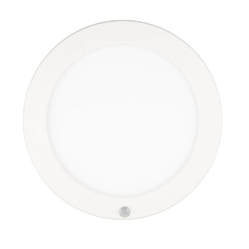 Westinghouse 8 Inch 18W LED Flush With Motion Sensor And CCT Selectable 3000K/4000K/5000K White Finish White Acrylic Shade (6133200)