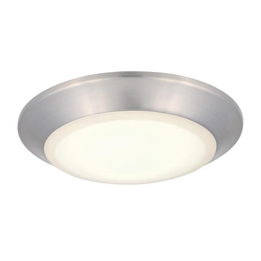 Westinghouse 7.5 Inch 16W Dimmable LED Surface Mount With CCT Selectable 2700K/3000K/3500K/4000K/5000K Brushed Nickel/Frosted Acrylic Shade (6134200)