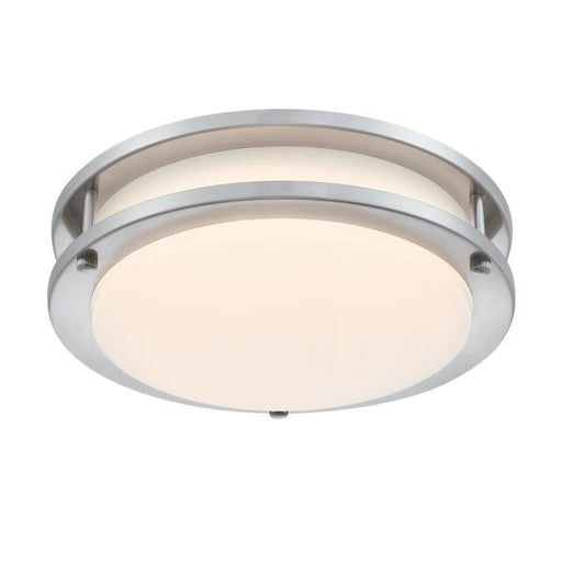 Westinghouse Lauderdale 23W 11 Inch Dimmable LED Flush Mount Brushed Nickel With Acrylic Shade 27-50K (6136000)