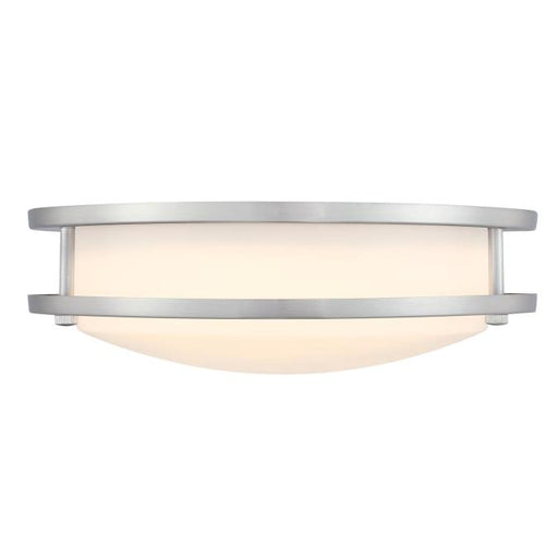 Westinghouse Lauderdale 23W 11 Inch Dimmable LED Flush Mount Brushed Nickel With Acrylic Shade 27-50K (6136000)
