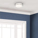 Westinghouse Lauderdale 23W 11 Inch Dimmable LED Flush Mount Brushed Nickel With Acrylic Shade 27-50K (6136000)