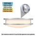 Westinghouse Lauderdale 23W 11 Inch Dimmable LED Flush Mount Brushed Nickel With Acrylic Shade 27-50K (6136000)