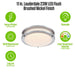 Westinghouse Lauderdale 23W 11 Inch Dimmable LED Flush Mount Brushed Nickel With Acrylic Shade 27-50K (6136000)