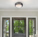 Westinghouse Lauderdale 23W 11 Inch Dimmable LED Flush Mount Black With Acrylic Shade CCT Selectable 2700K/3000K/3500K/4000K/5000K (6136100)