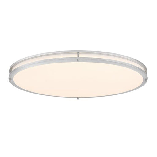 Westinghouse Lauderdale 40W 32.5 Inch Dimmable LED Flush Mount Brushed Nickel With Acrylic Shade CCT Selectable 2700K/3000K/3500K/4000K/5000K (6136200)