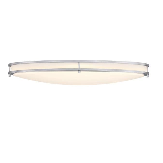 Westinghouse Lauderdale 40W 32.5 Inch Dimmable LED Flush Mount Brushed Nickel With Acrylic Shade CCT Selectable 2700K/3000K/3500K/4000K/5000K (6136200)