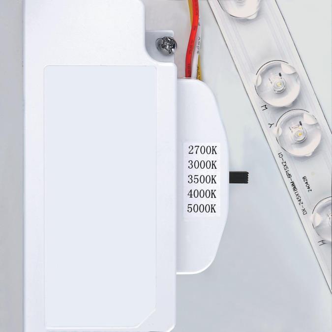 Westinghouse Lauderdale 40W 32.5 Inch Dimmable LED Flush Mount Brushed Nickel With Acrylic Shade CCT Selectable 2700K/3000K/3500K/4000K/5000K (6136200)