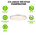 Westinghouse Lauderdale 40W 32.5 Inch Dimmable LED Flush Mount Brushed Nickel With Acrylic Shade CCT Selectable 2700K/3000K/3500K/4000K/5000K (6136200)