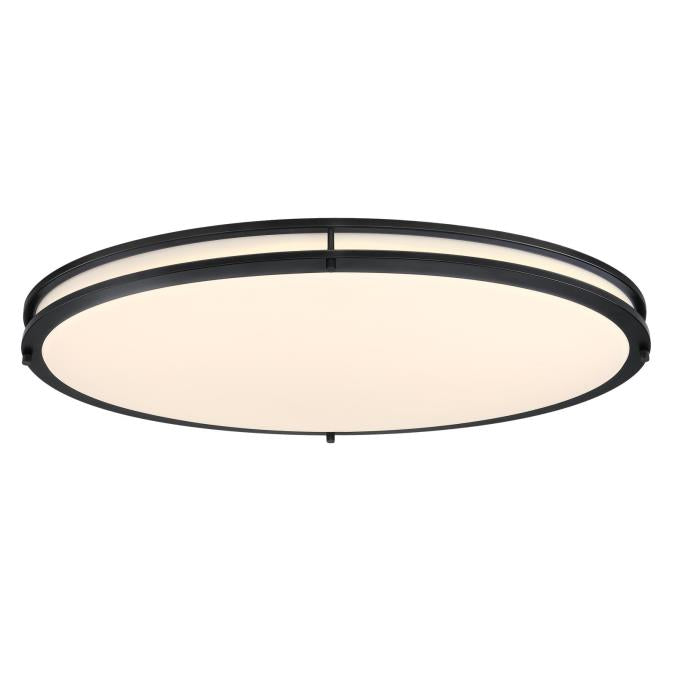 Westinghouse Lauderdale 40W 32.5 Inch Dimmable LED Flush Mount Black With Acrylic Shade CCT Selectable 2700K/3000K/3500K/4000K/5000K (6136300)