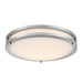 Westinghouse Lauderdale 23W 15.75 Inch Dimmable LED Flush Mount Brushed Nickel With Acrylic Shade CCT Selectable 2700K/3000K/3500K/4000K/5000K (6136400)