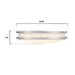 Westinghouse Lauderdale 23W 15.75 Inch Dimmable LED Flush Mount Brushed Nickel With Acrylic Shade CCT Selectable 2700K/3000K/3500K/4000K/5000K (6136400)