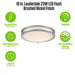 Westinghouse Lauderdale 23W 15.75 Inch Dimmable LED Flush Mount Brushed Nickel With Acrylic Shade CCT Selectable 2700K/3000K/3500K/4000K/5000K (6136400)
