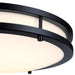 Westinghouse Lauderdale 23W 15.75 Inch Dimmable LED Flush Mount Black With Acrylic Shade CCT Selectable 2700K/3000K/3500K/4000K/5000K (6136500)