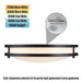 Westinghouse Lauderdale 23W 15.75 Inch Dimmable LED Flush Mount Black With Acrylic Shade CCT Selectable 2700K/3000K/3500K/4000K/5000K (6136500)