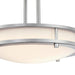 Westinghouse Lauderdale 15W 12 Inch Dimmable LED Semi-Flush Mount Brushed Nickel With Acrylic Shade CCT Selectable 2700K/3000K/3500K/4000K/5000K (6136600)
