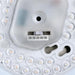 Westinghouse Lauderdale 15W 12 Inch Dimmable LED Semi-Flush Mount Brushed Nickel With Acrylic Shade CCT Selectable 2700K/3000K/3500K/4000K/5000K (6136600)