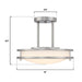 Westinghouse Lauderdale 15W 12 Inch Dimmable LED Semi-Flush Mount Brushed Nickel With Acrylic Shade CCT Selectable 2700K/3000K/3500K/4000K/5000K (6136600)