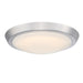 Westinghouse Morrell 11 Inch 23W LED Indoor Flush Mount Ceiling Fixture CCT Selectable 2700K/3000K/3500K/4000K/5000K 80 CRI Brushed Nickel/Acrylic Shade (6136800)
