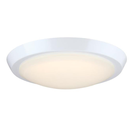 Westinghouse Morrell 11 Inch 23W LED Indoor Flush Mount Ceiling Fixture CCT Selectable 2700K/3000K/3500K/4000K/5000K 80 CRI White/Acrylic Shade (6136900)