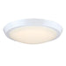 Westinghouse Morrell 11 Inch 23W LED Indoor Flush Mount Ceiling Fixture CCT Selectable 2700K/3000K/3500K/4000K/5000K 80 CRI White/Acrylic Shade (6136900)