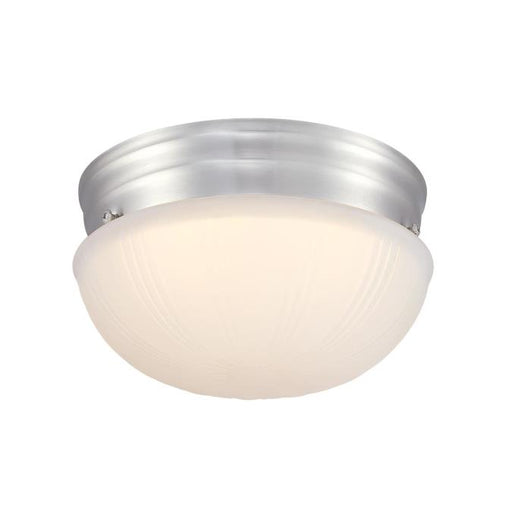 Westinghouse Lakehurst 7 Inch 10W LED Flush Mount Ceiling Fixture CCT Selectable 2700K/3000K/3500K/4000K/5000K 80 CRI Dimmable Brushed Nickel/Frosted Glass Shade (6137000)