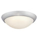 Westinghouse Redbank 11 Inch 14W Indoor LED Flush Mount Ceiling Fixture CCT Selectable 2700K/3000K/3500K/4000K/5000K 80 CRI Dimmable Brushed Nickel/Frosted Glass Shade (6137400)