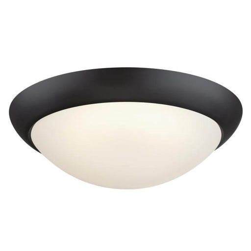 Westinghouse Redbank 11 Inch 14W Indoor LED Flush Mount Ceiling Fixture CCT Selectable 2700K/3000K/3500K/4000K/5000K 80 CRI Dimmable Black/Bronze Finish Frosted Glass Shade (6137500)