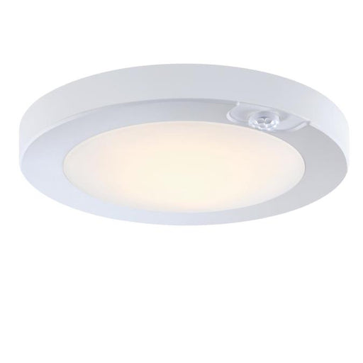 Westinghouse 6 Inch 7W LED Flush Mount Ceiling Fixture CCT Selectable 2700K/3000K/3500K/4000K/5000K Dimmable White Finish Frosted Shade (6137600)