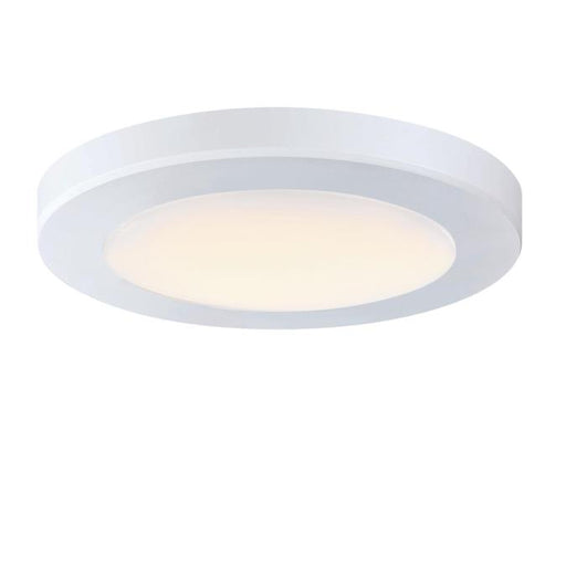 Westinghouse 6 Inch 8W LED Flush Mount Ceiling Fixture CCT Selectable 2700K/3000K/3500K/4000K/5000K 850Lm 80 CRI Dimmable White/Frosted Polycarbonate Shade (6137700)