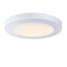 Westinghouse 6 Inch 8W LED Flush Mount Ceiling Fixture CCT Selectable 2700K/3000K/3500K/4000K/5000K 850Lm 80 CRI Dimmable White/Frosted Polycarbonate Shade (6137700)