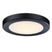 Westinghouse 6 Inch 8W LED Flush Mount Ceiling Fixture CCT Selectable 2700K/3000K/3500K/4000K/5000K 765Lm 80 CRI Dimmable Black/Frosted Polycarbonate Shade (6137800)
