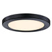 Westinghouse 9 Inch 18W LED Flush Mount Ceiling Fixture CCT Selectable 2700K/3000K/3500K/4000K/5000K 1450Lm 80 CRI Dimmable Black/Frosted Polycarbonate Shade (6138000)