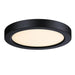 Westinghouse 5 Inch 11W LED Flush Mount Ceiling Fixture CCT Selectable 2700K/3000K/3500K/4000K/5000K 910Lm 90 CRI Dimmable Black/Frosted Polycarbonate Shade (6138100)