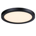 Westinghouse 7 Inch 17W LED Flush Mount Ceiling Fixture CCT Selectable 2700K/3000K/3500K/4000K/5000K 1400Lm 90 CRI Dimmable Black/Frosted Polycarbonate Shade (6138200)