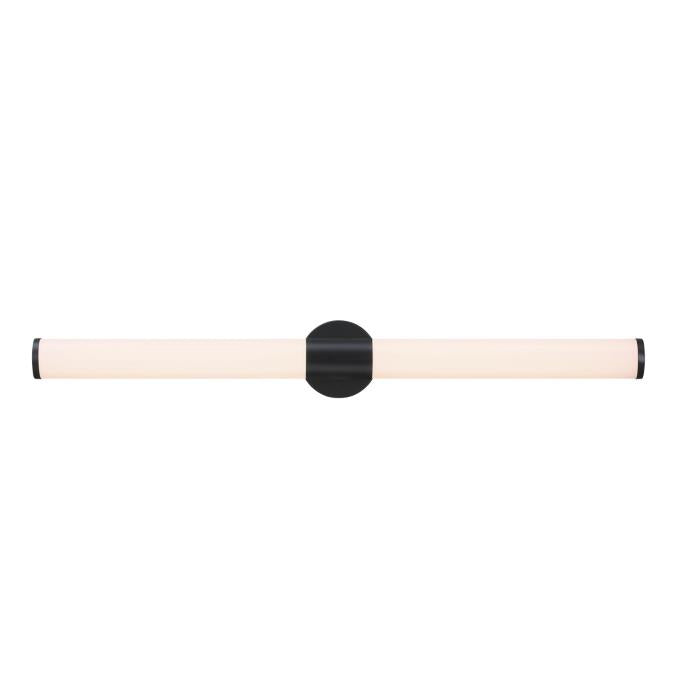 Westinghouse Clarksboro One-Light 36 Inch 35W LED Wall Fixture CCT Selectable 2700K/3000K/3500K/4000K/5000K 2800Lm 80 CRI Dimmable Matte Black/Frosted Acrylic Shade (6138400)
