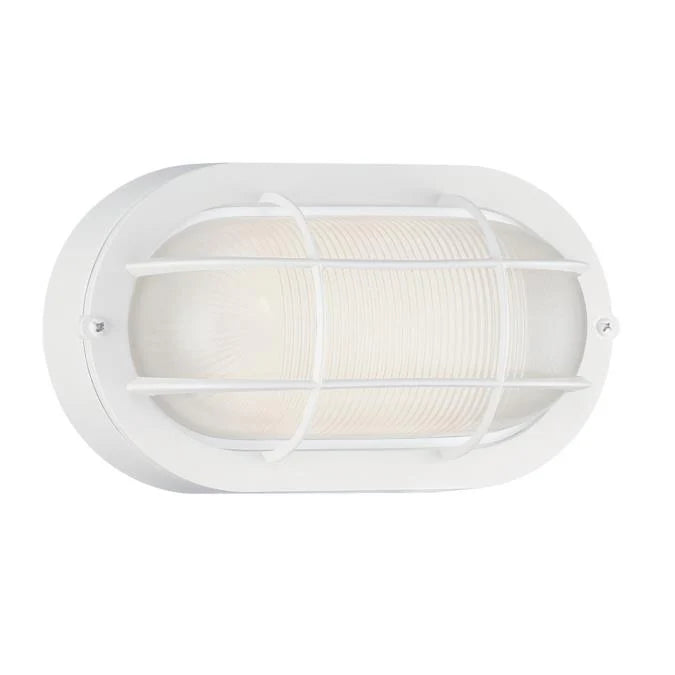Westinghouse LED Wall Fixture 6W 680Lm CCT Selectable 2700K/3000K/3500K/4000K/5000K Dimmable Textured White Finish/Glass Lens (6139300)