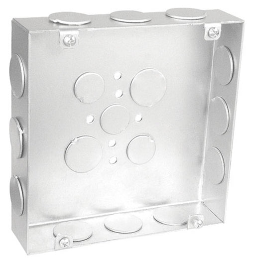 Southwire 6 Inch Square Box 1-1/2 Inch Deep 3/4 Inch Knockout (#6150-3/4)