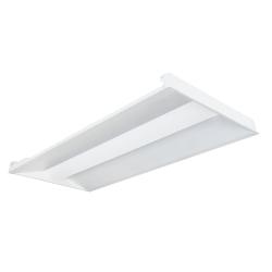 Sylvania Value LED Volumetric 5A 25/30/34W 125 Lumens Per Watt 120-277V 0-10V Dimming 80 CRI 3500K 2X4 For Lay In Grid Ceilings White (61515)