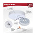 SATCO/NUVO 9W 5 Inch LED Trimless Surface Mount CCT Selectable 2700K/3000K/3500K/4000K/5000K Line Voltage Dimmable White Finish 120V (62-1003)