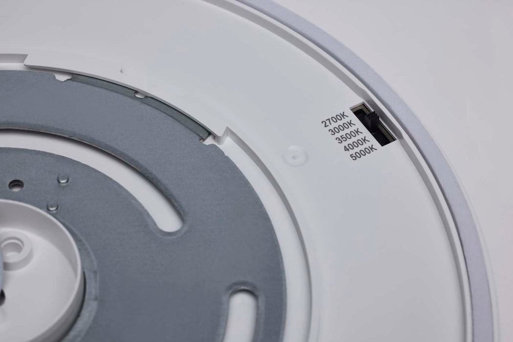 SATCO/NUVO 11W 7 Inch LED Trimless Surface Mount CCT Selectable 2700K/3000K/3500K/4000K/5000K Line Voltage Dimmable White Finish 120V (62-1004)