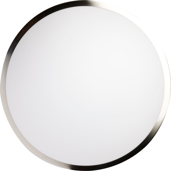 SATCO/NUVO Button LED 17 Inch Flush Mount Fixture Brushed Nickel Finish Lamp Included (62-1044)