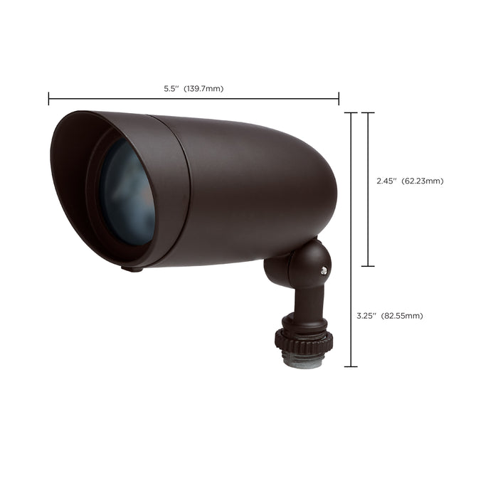 SATCO/NUVO LED Landscape Flood 6W Bronze Finish 3000K (62-1200)