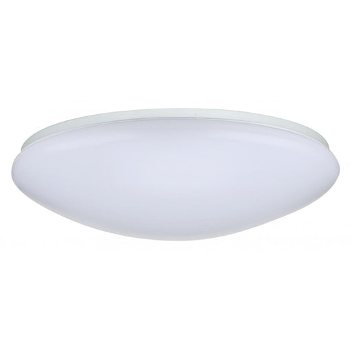 SATCO/NUVO 19 Inch Flush Mounted LED Fixture CCT Selectable 3000K/4000K/5000K Round White Acrylic (62-1218)