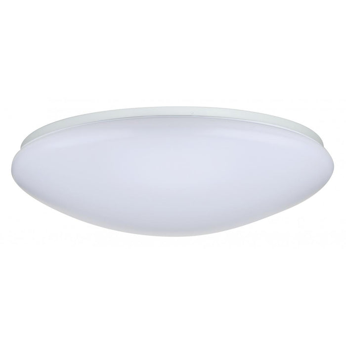 SATCO/NUVO 19 Inch Flush Mounted LED Fixture CCT Selectable 3000K/4000K/5000K Round White Acrylic (62-1218)