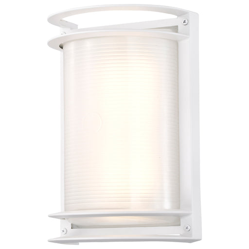 SATCO/NUVO 18.5W LED Rectangular Bulk Head Outdoor Fixture 1100Lm 90 CRI 120V 3000K White Finish - White Glass (62-1393)