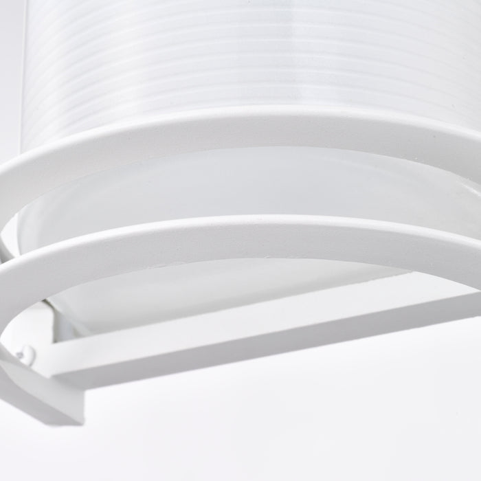 SATCO/NUVO 18.5W LED Rectangular Bulk Head Outdoor Fixture 1100Lm 90 CRI 120V 3000K White Finish - White Glass (62-1393)