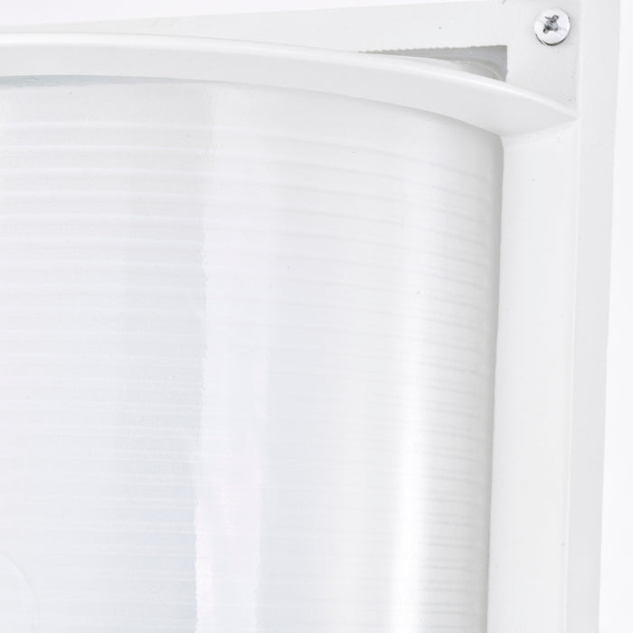 SATCO/NUVO 18.5W LED Rectangular Bulk Head Outdoor Fixture 1100Lm 90 CRI 120V 3000K White Finish - White Glass (62-1393)