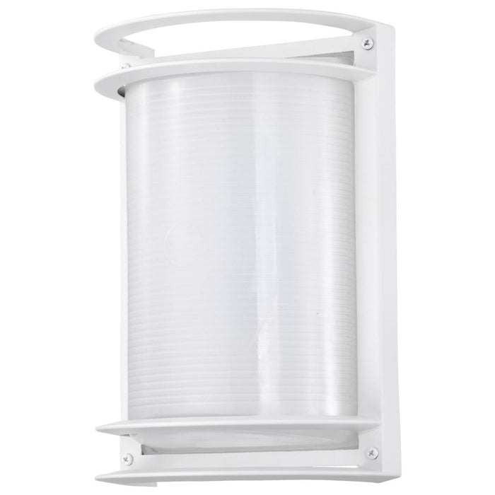 SATCO/NUVO 18.5W LED Rectangular Bulk Head Outdoor Fixture 1100Lm 90 CRI 120V 3000K White Finish - White Glass (62-1393)