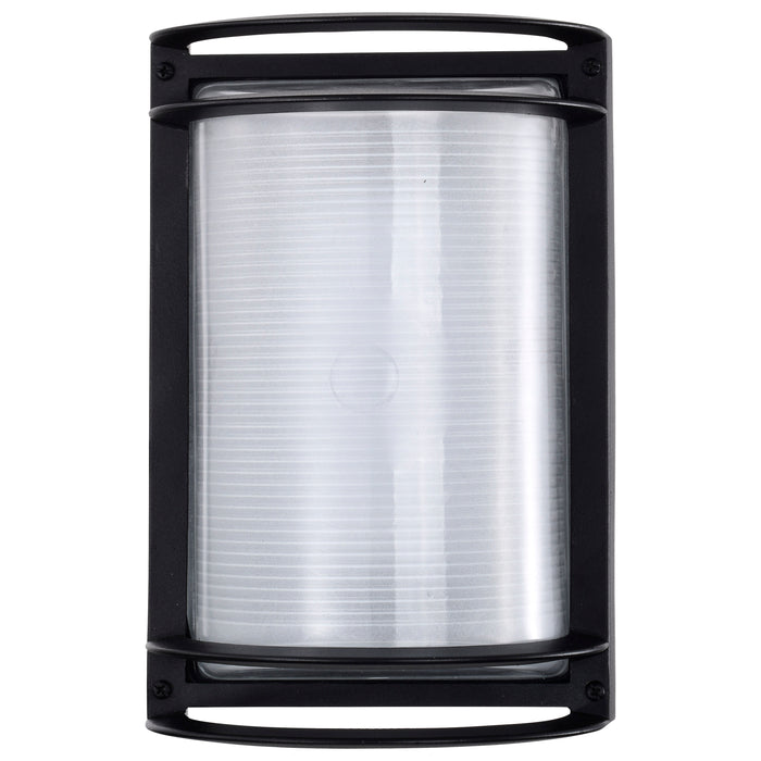 SATCO/NUVO 18.5W LED Rectangular Bulk Head Outdoor Fixture 1100Lm 90 CRI 120V 3000K Black Finish - White Glass (62-1394)